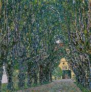 Gustav Klimt Avenue in the Park of Schloss Kammer oil on canvas